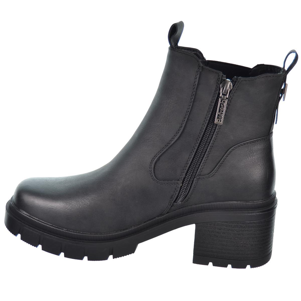 Refresh 172267 Botín Vegano Acolchado Tacon Plataforma Mujer