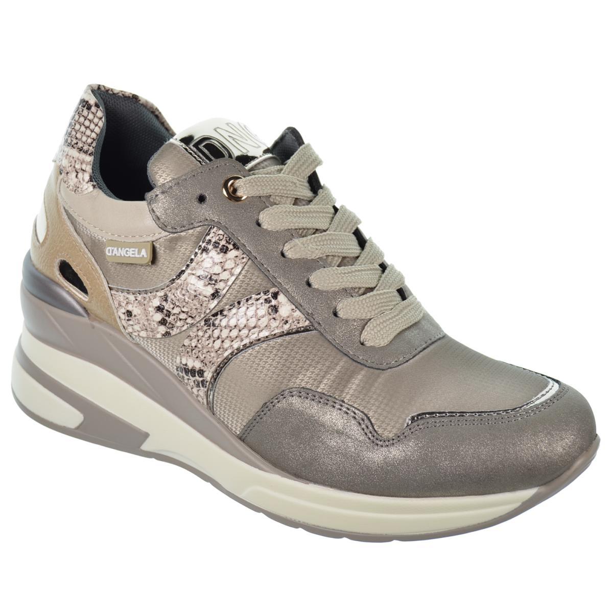 D´angela 25006 Zapato Casual Sneaker con Cuña Mujer