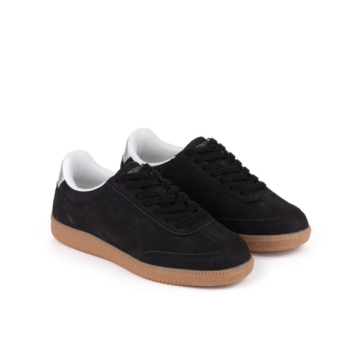 Yumas Chavela Sneaker Serraje y Textil con Cordones Mujer