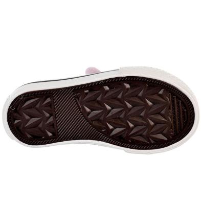 14155 Osito Zapatilla Zapatilla textil metalizado, estampado de corazones que brillan en la oscuridad. Forro textil y velcro