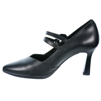 Syra22 Desiree Zapato Piel. Hebilla y plantilla acolchada transpirable y ergonómica. Tacón alto antideslizante.