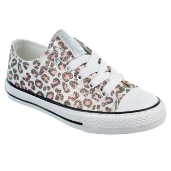 Conguitos 283109 Zapatilla Textil Purpurina Cordones Niña 2