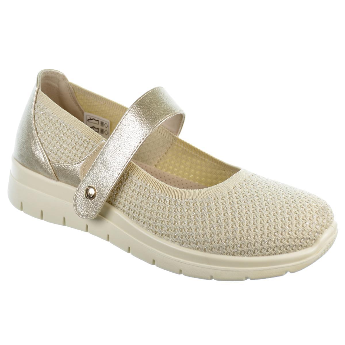 Amarpies 28398 Zapato Confort Sintético Velcro Cuña Mujer