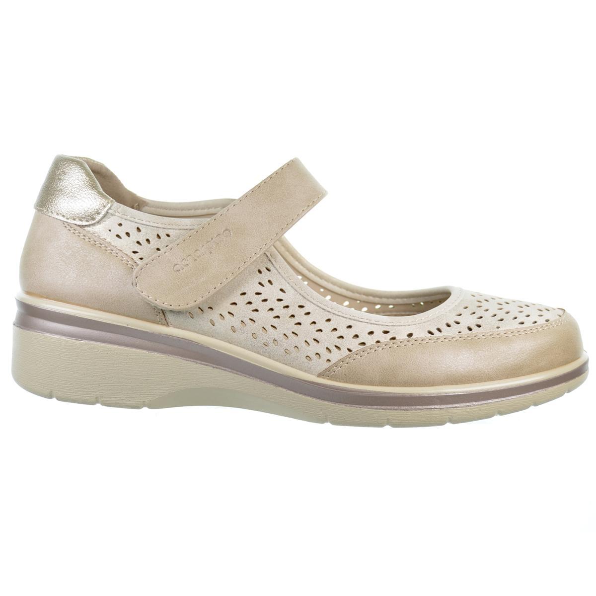 Amarpies 28401 Zapato Confort Sintético Velcro Cuña Mujer