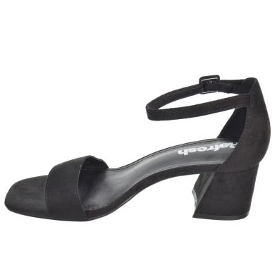 Refresh 172584 Sandalia Antelina Hebilla Tacón Ancho Mujer