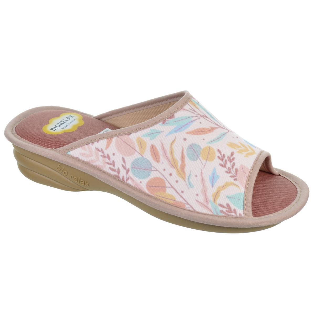 Biorelax 1810 Zapatilla Casa Textil Pies Delicados Mujer
