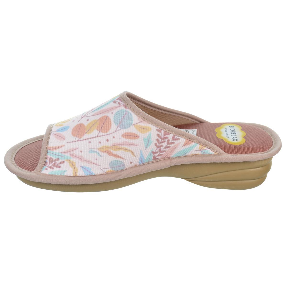 Biorelax 1810 Zapatilla Casa Textil Pies Delicados Mujer