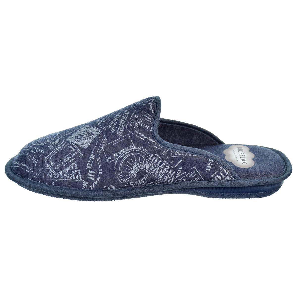 Biorelax 1402 Zapatilla Casa Textil Hombre Pies Delicados Biorelax 1402 Zapatilla Casa Textil Hombre Pies Delicados