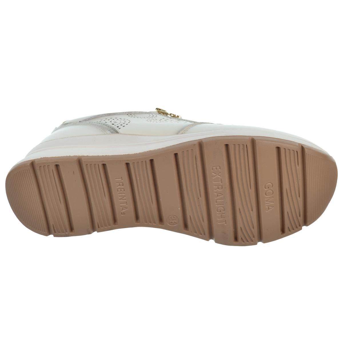 30S Treintas 4359 Zapato Piel Confort Cordones y Cuña Mujer