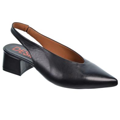 Desiree Malta7 Zapato Salón Piel Acolchado Tacón Ancho Mujer
