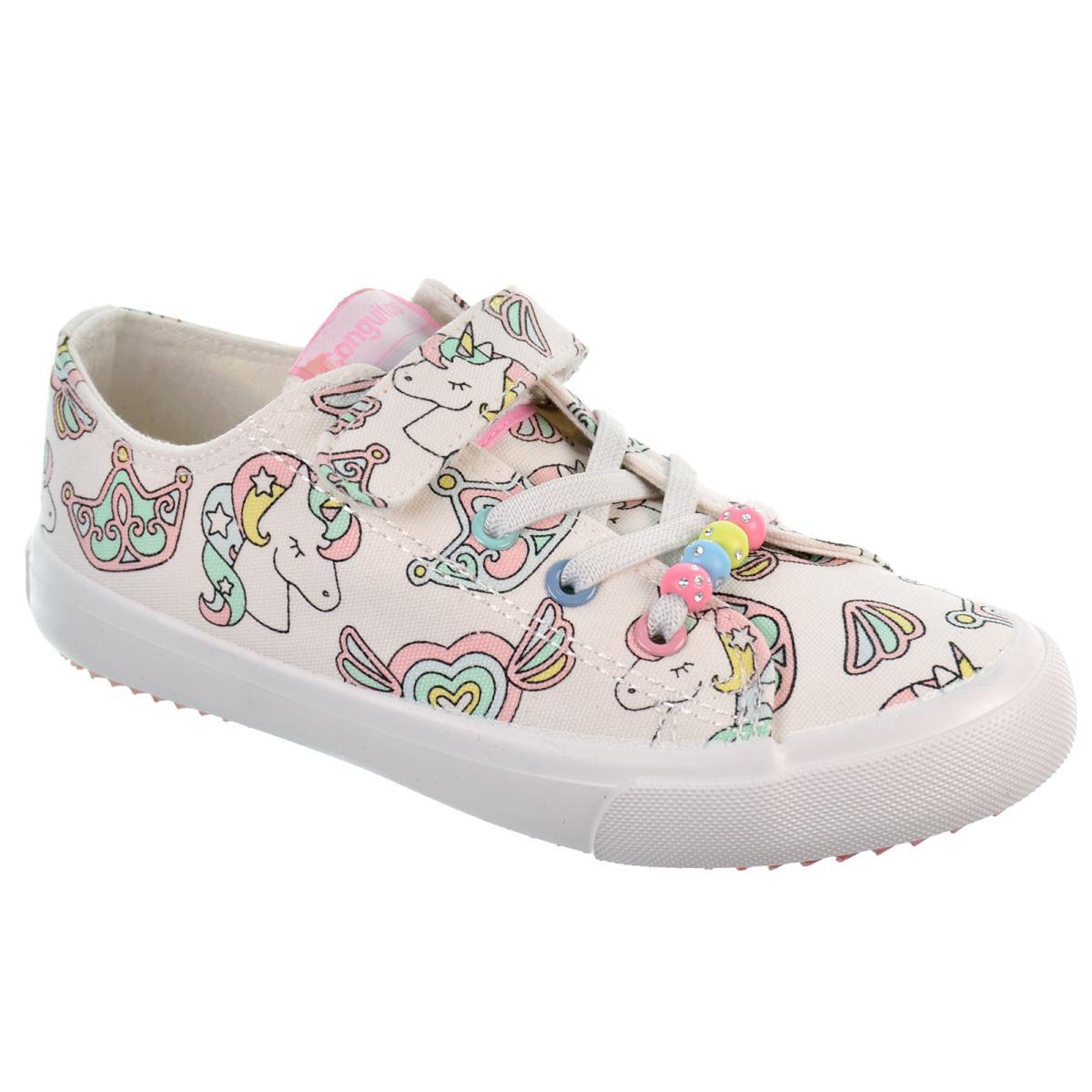 Conguitos 284096 Zapatilla Lona Unicornios Cordones Velcro Niña