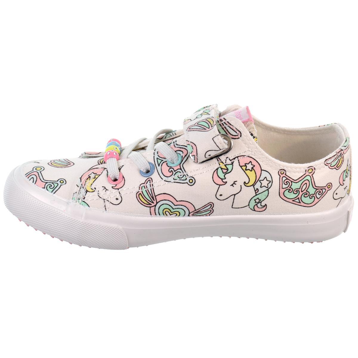 Conguitos 284096 Zapatilla Lona Unicornios Cordones Velcro Niña