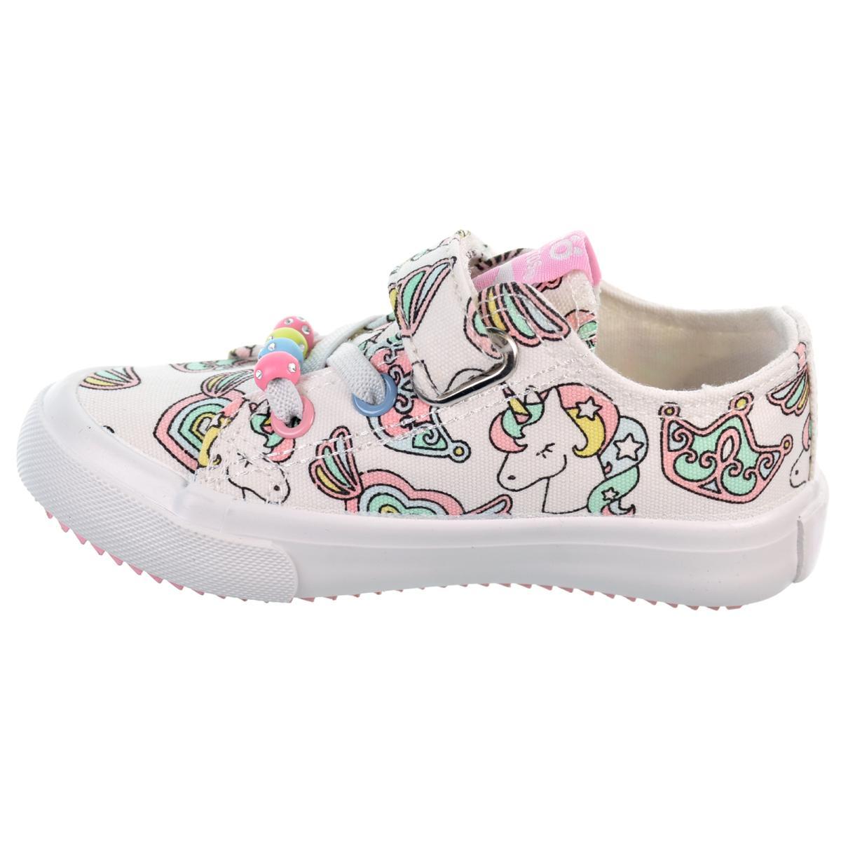 Conguitos 154025 Zapatilla Lona con Unicornios Cordones Velcro Niña