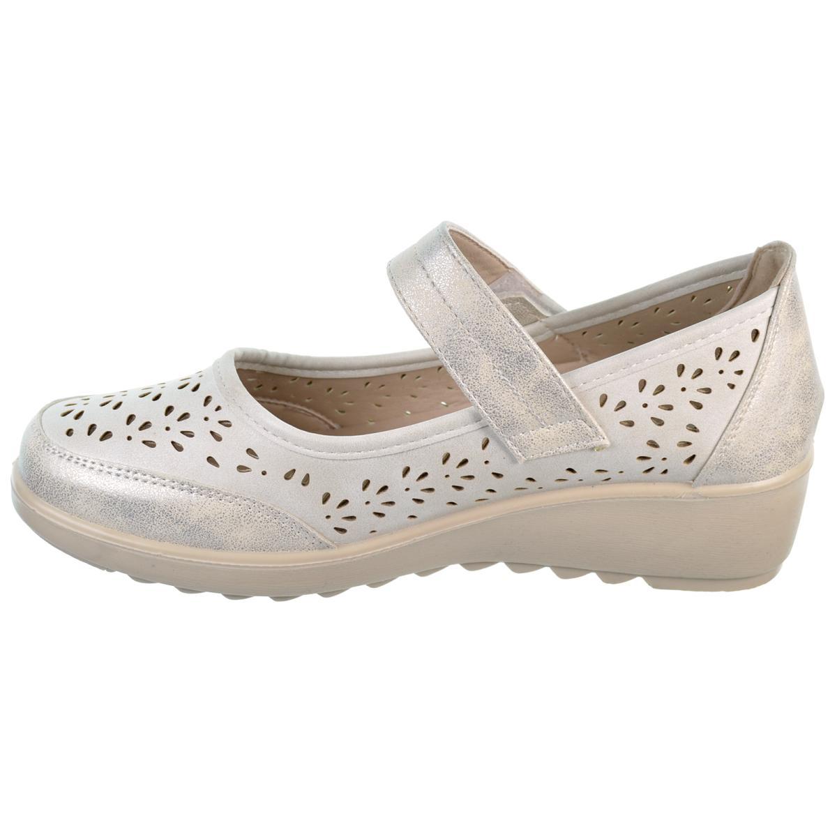 Amarpies 28336 Zapato Mercedita Confort Cuña Velcro Mujer Amarpies 28336 Zapato Mercedita Confort Cuña Velcro Mujer