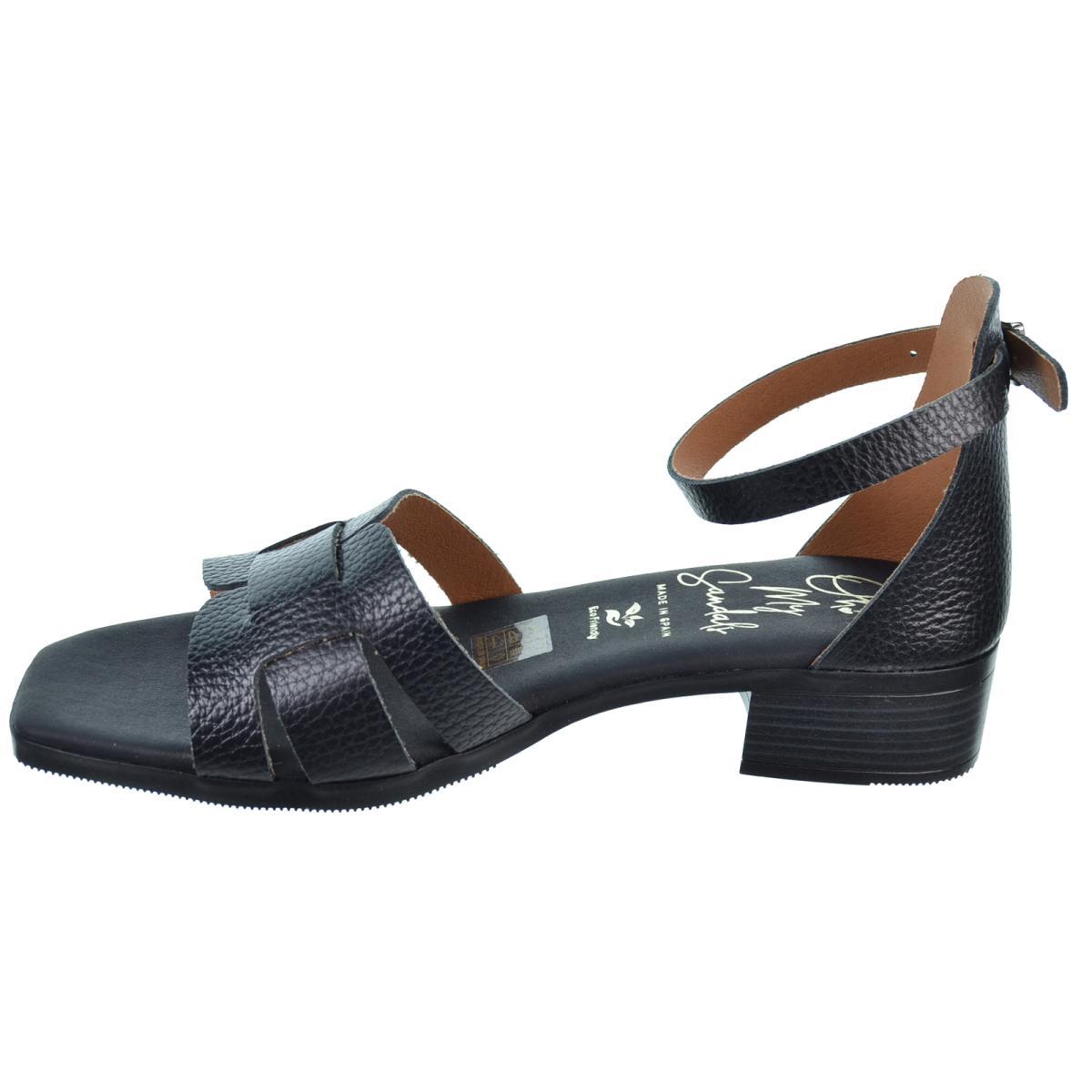 Oh My Sandals 5601 Sandalia Piel Confort Tacón Ancho Mujer