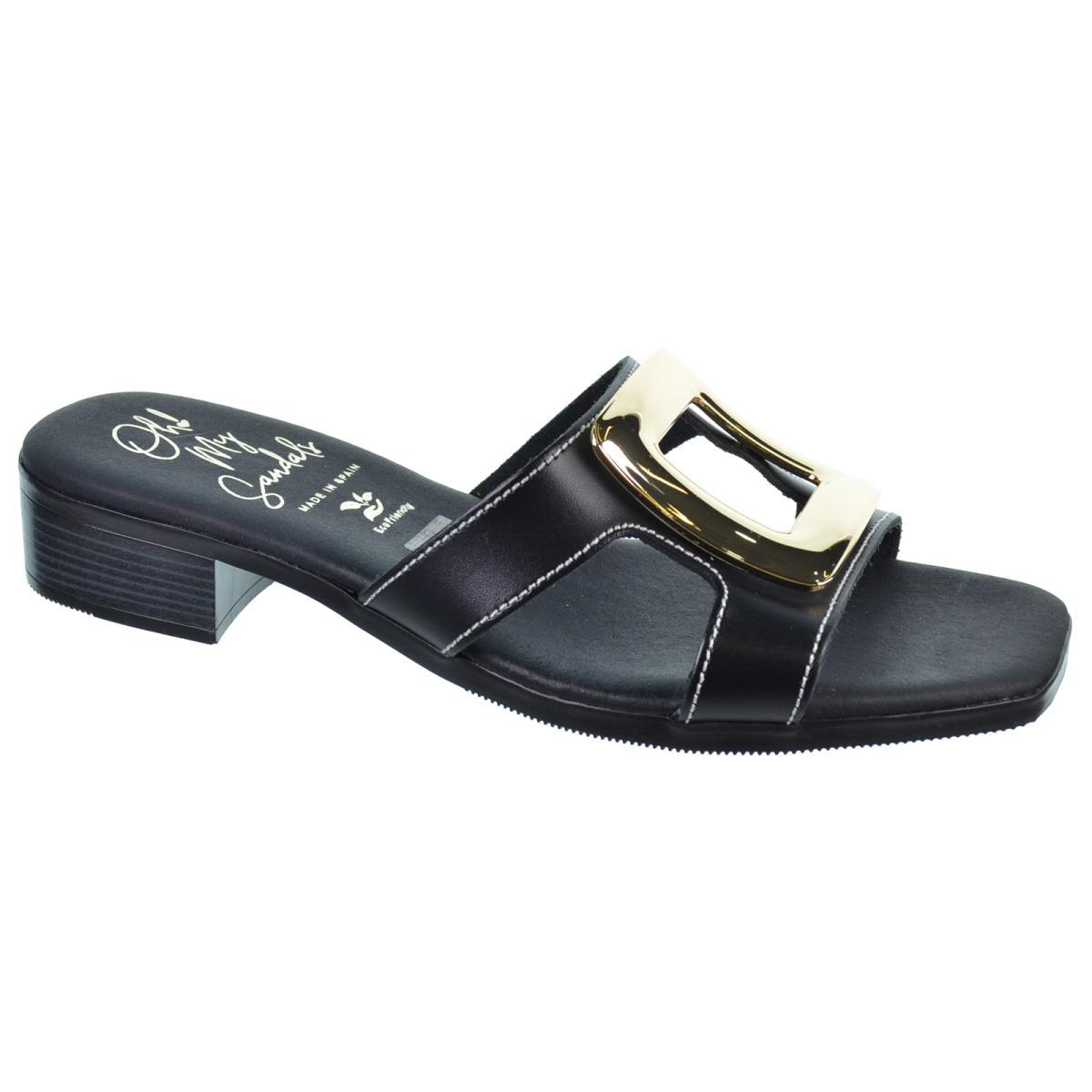 Oh My Sandals 5565 Sandalia Plana y Tacón Piel Confort Mujer