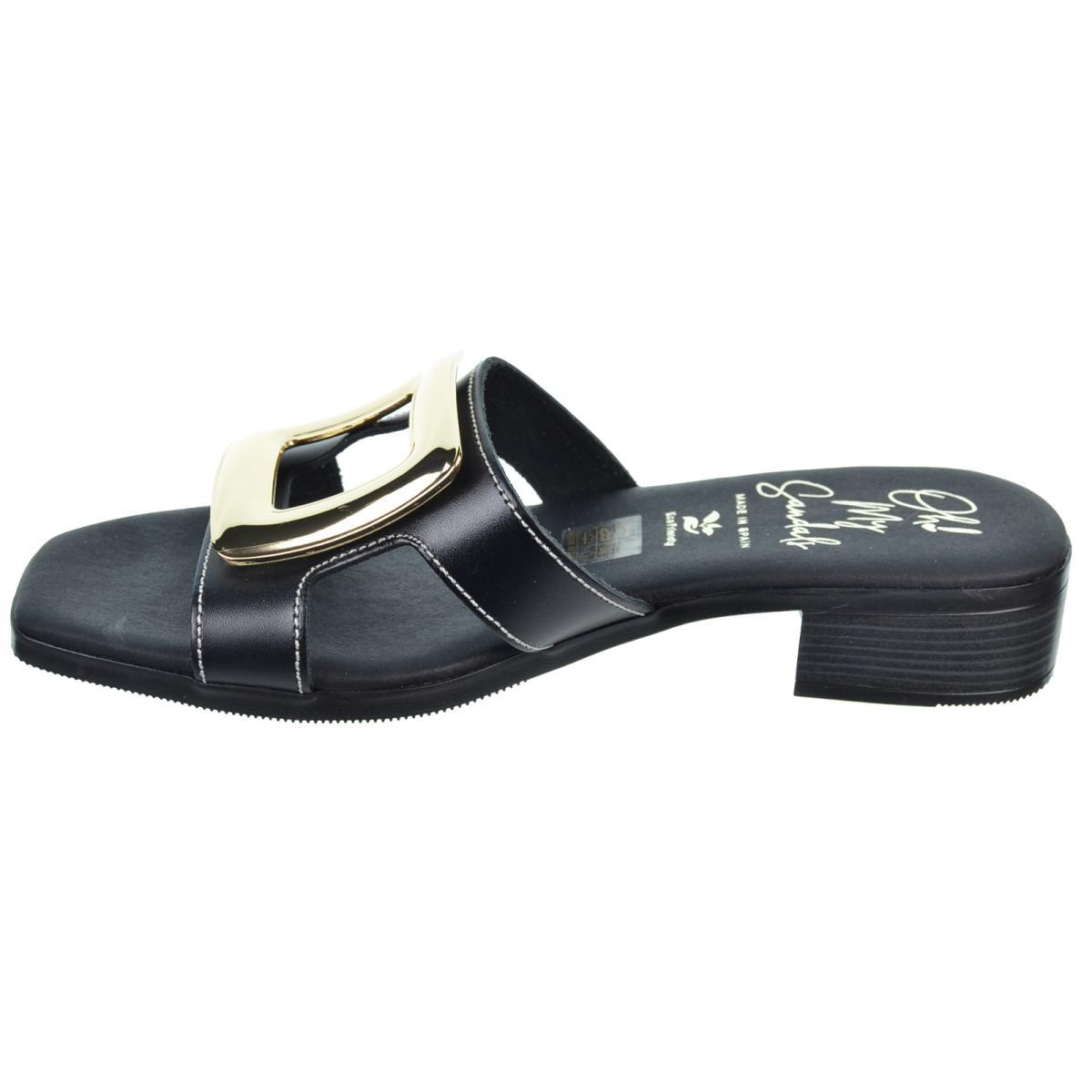 Oh My Sandals 5565 Sandalia Plana y Tacón Piel Confort Mujer