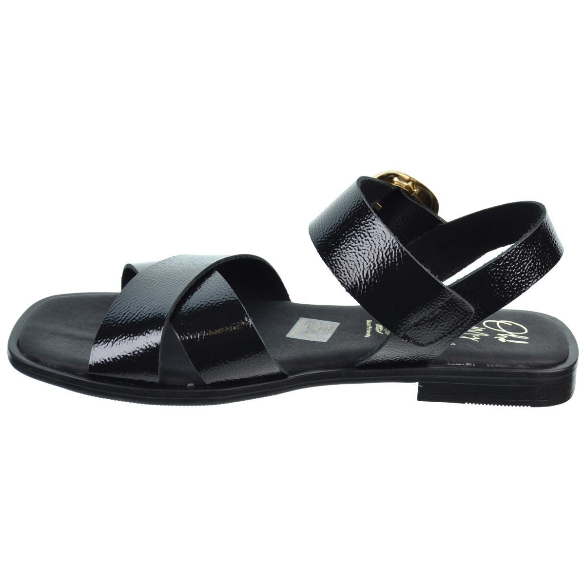 Oh My Sandals 5583 Sandalia Piel Confort Tacón Mujer Negras