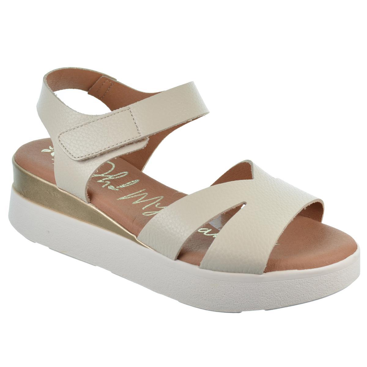 Oh My Sandals 5673 Sandalia Piel Confort Cuña Plataforma Mujer