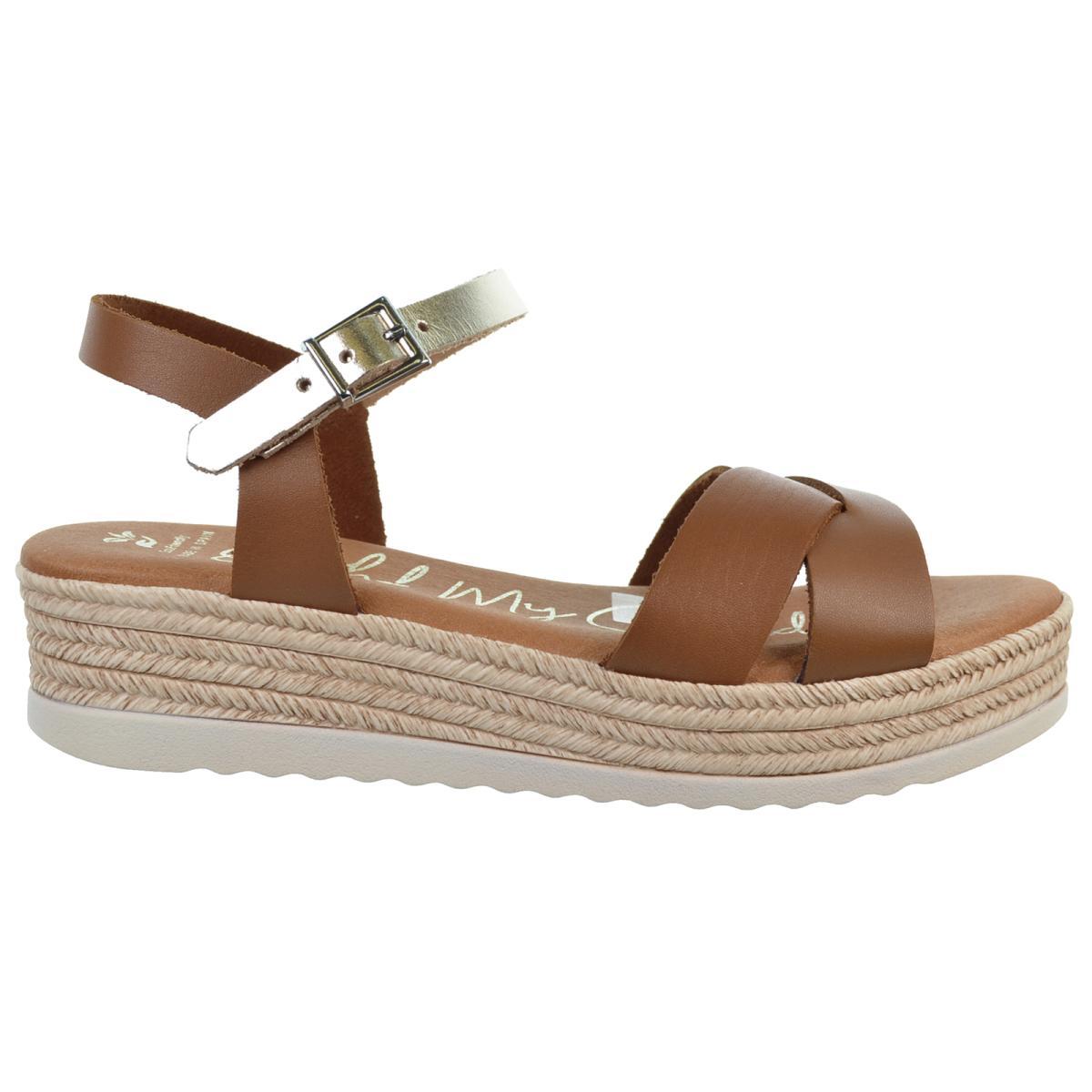 Oh My Sandals 5693 Sandalia Plataforma Piel Confort  Mujer