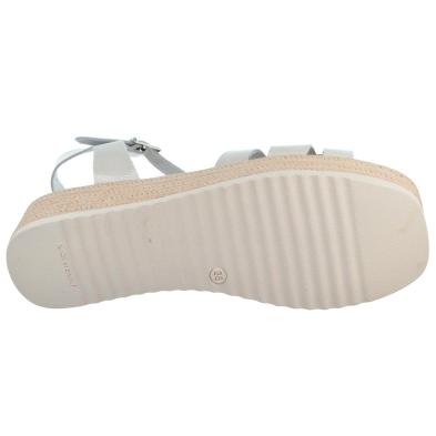 Oh My Sandals 5702 Sandalia Piel Confort Plataforma Mujer blancas