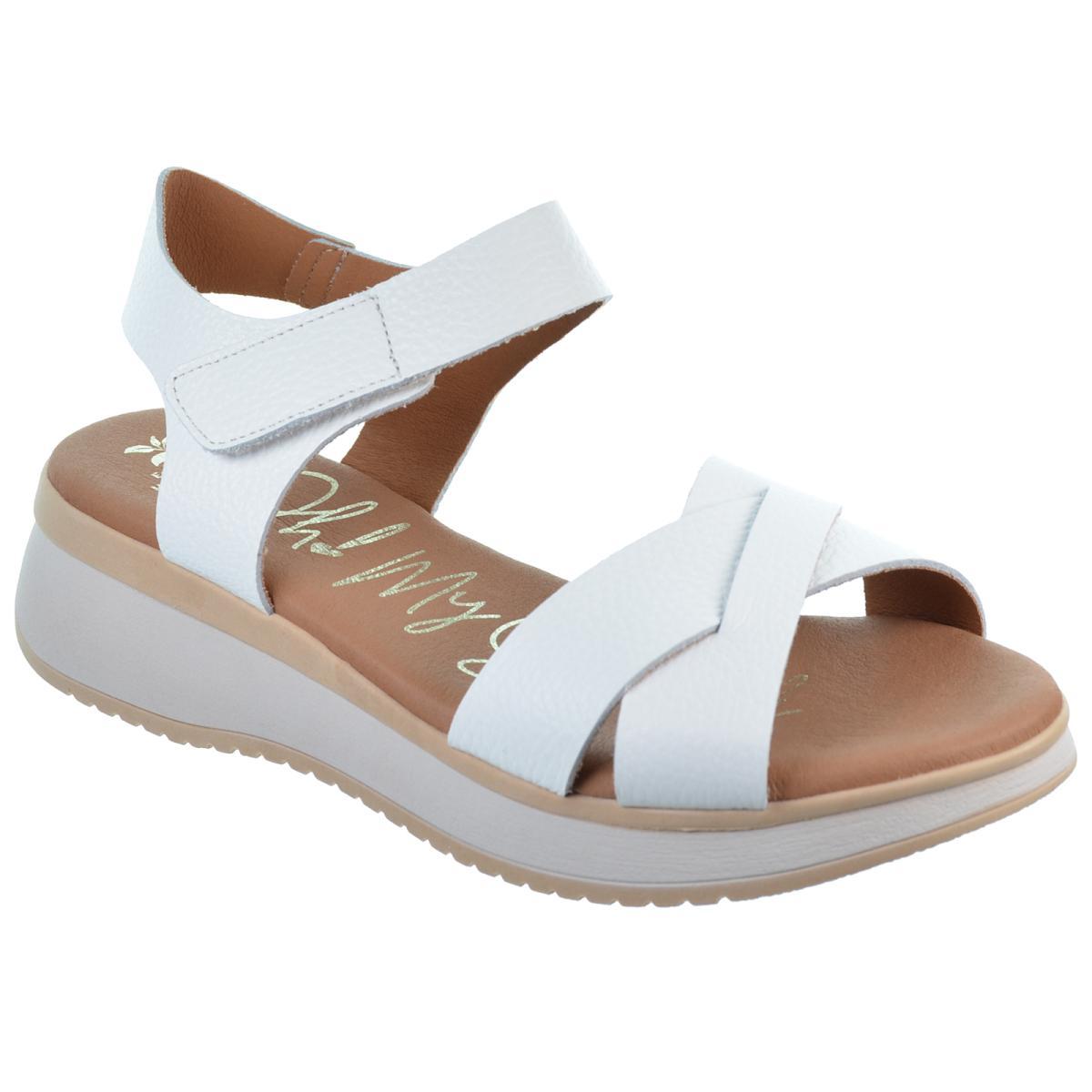 Oh My Sandals 5662 Sandalia Piel Plataforma y Cuña Mujer