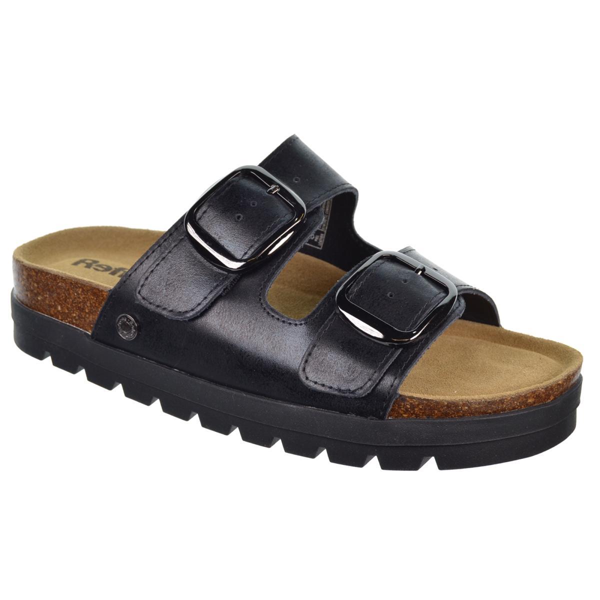 Refresh 172721 Sandalia Bio de Piel Antideslizante Mujer