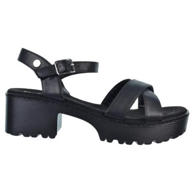 Refresh 079281 Sandalia Vegana Tacón Ancho Plataforma Mujer