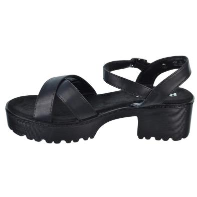 Refresh 079281 Sandalia Vegana Tacón Ancho Plataforma Mujer