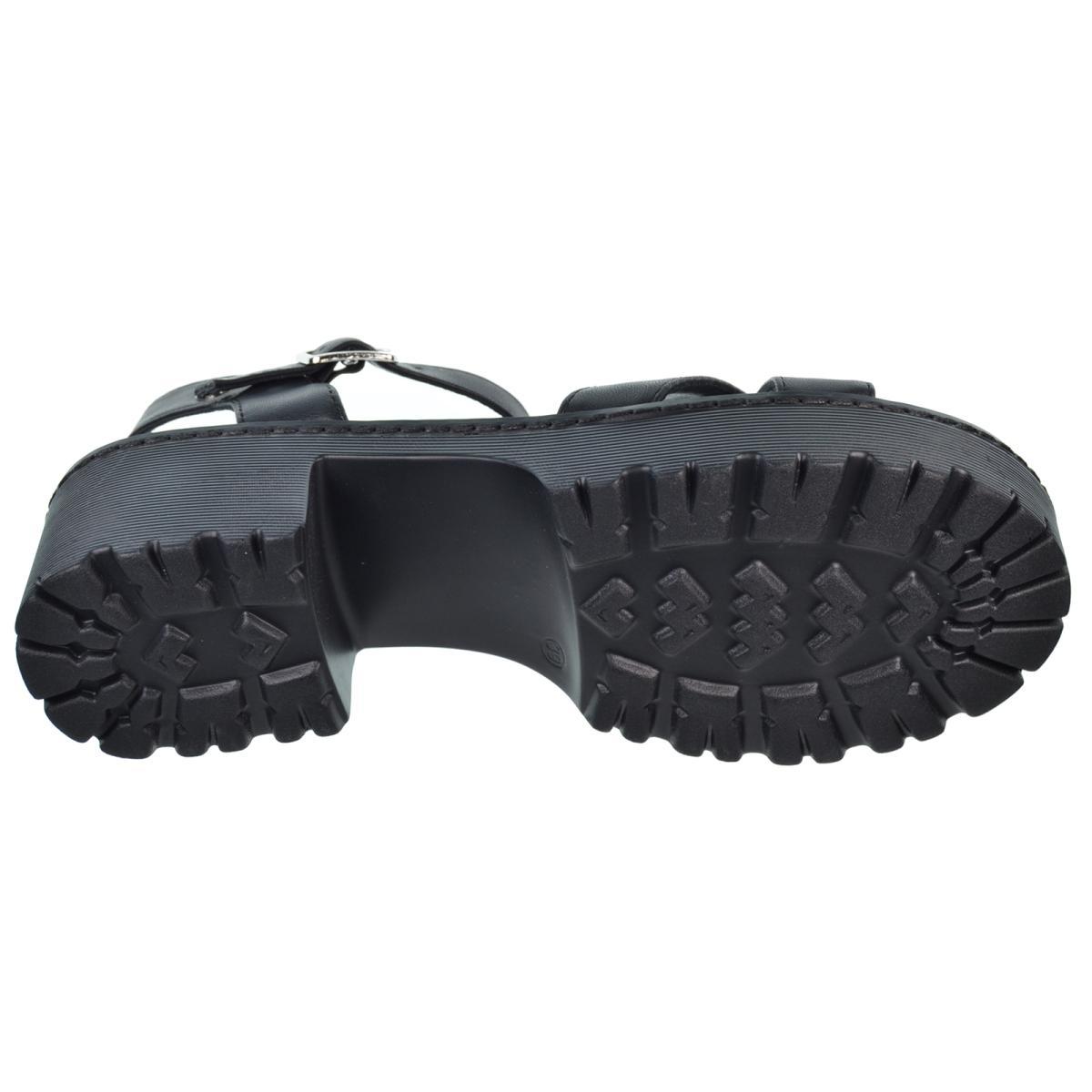 Refresh 079281 Sandalia Vegana Tacón Ancho Plataforma Mujer