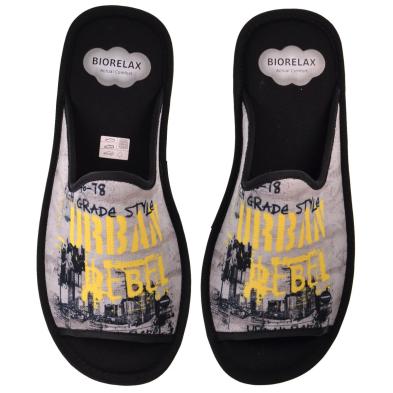 Biorelax 1417 Zapatilla Casa Textil Pies Delicados Mujer