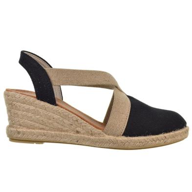 Mediterranea 50184 Alpargata Textil Confort Cuña Mujer