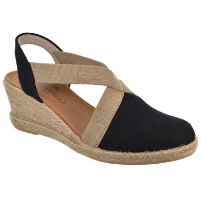Mediterranea 50184 Alpargata Textil Confort Cuña Mujer