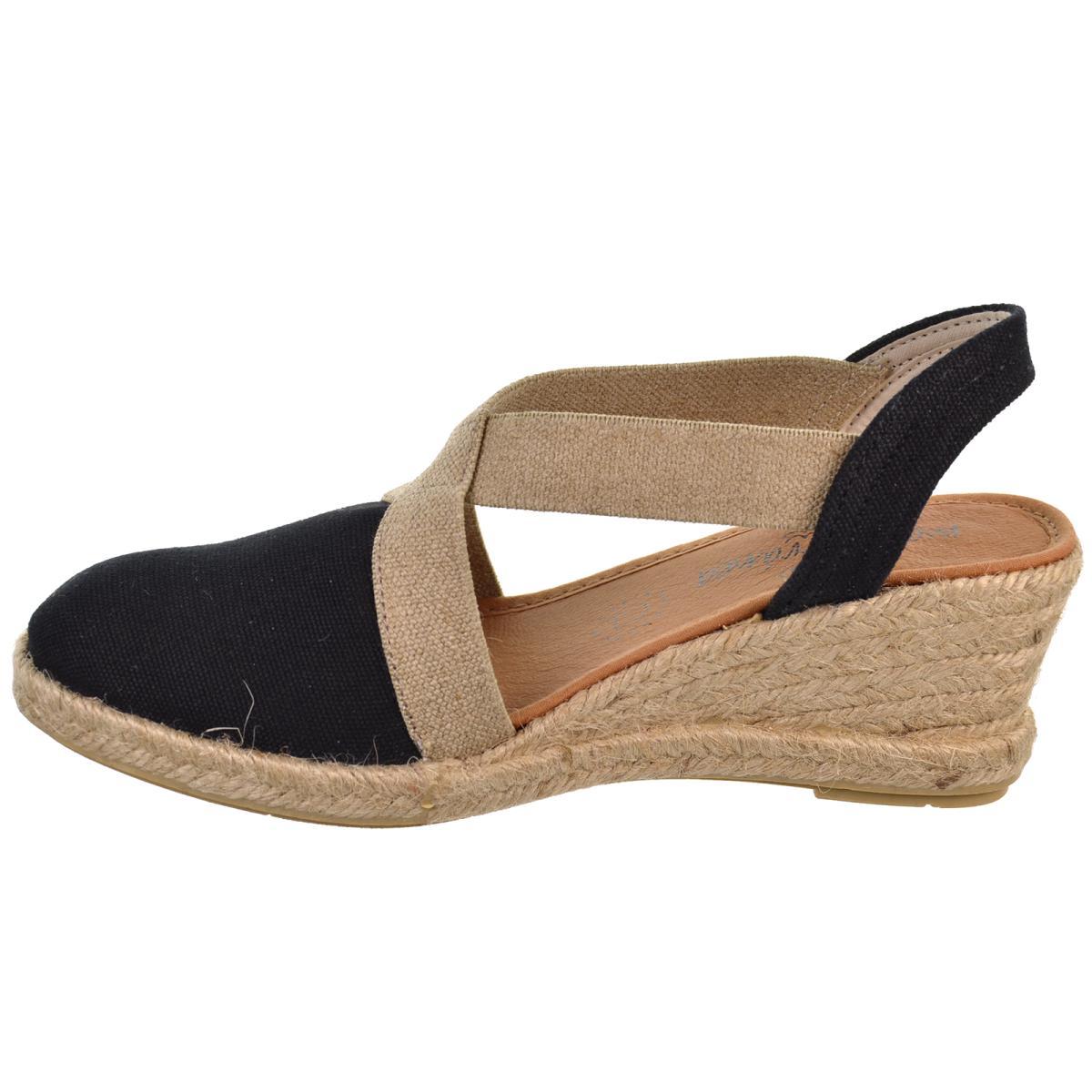 Mediterranea 50184 Alpargata Textil Confort Cuña Mujer