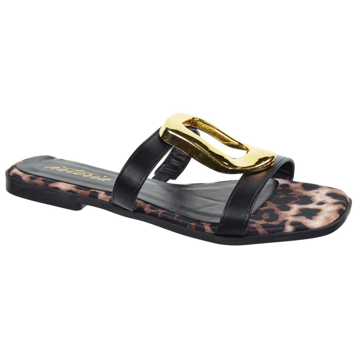 Isteria 25098 Sandalia Elegante Sintética Acolchada de Mujer