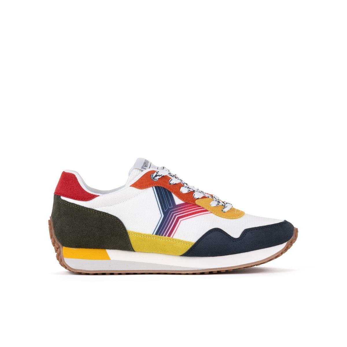 Yumas Ashland Sneaker Confort Textil y Piel Cordones Hombre