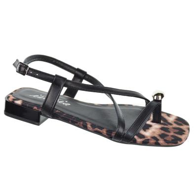 isteria 25084 Sandalia Plana Acolchada Mujer con Hebilla