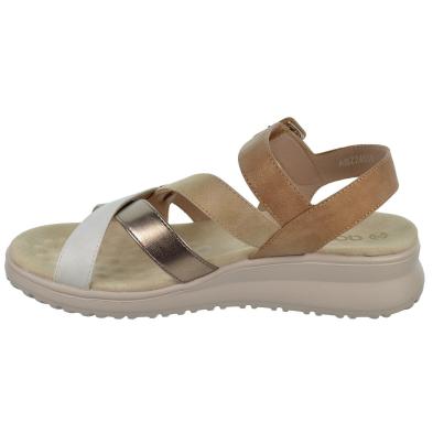 Amarpies 28638 Sandalia Confort Cuña Plataforma Velcro Mujer