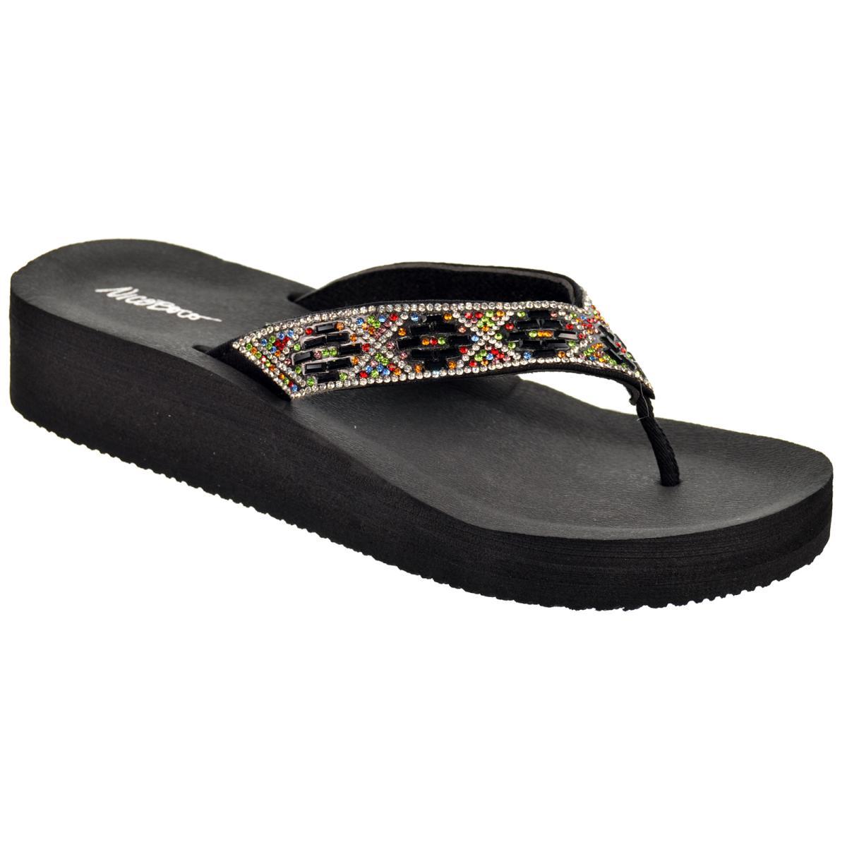 Nicoboco Ana Esclava textil y fantasia Cuña y Plataforma Mujer