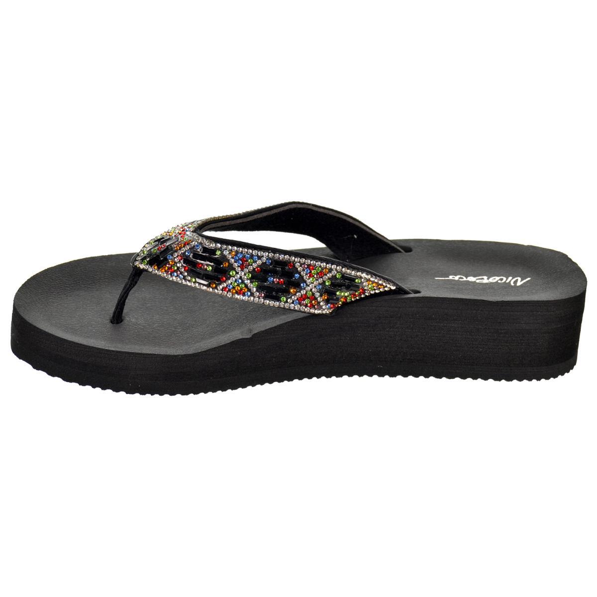 Nicoboco Ana Esclava textil y fantasia Cuña y Plataforma Mujer