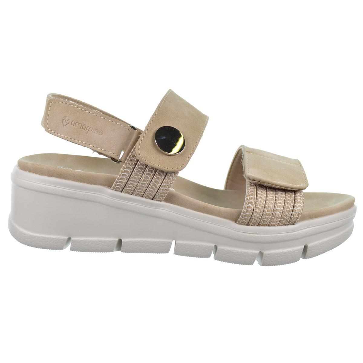 Amarpies 23505 Sandalia Confort Cuña y Plataforma Mujer