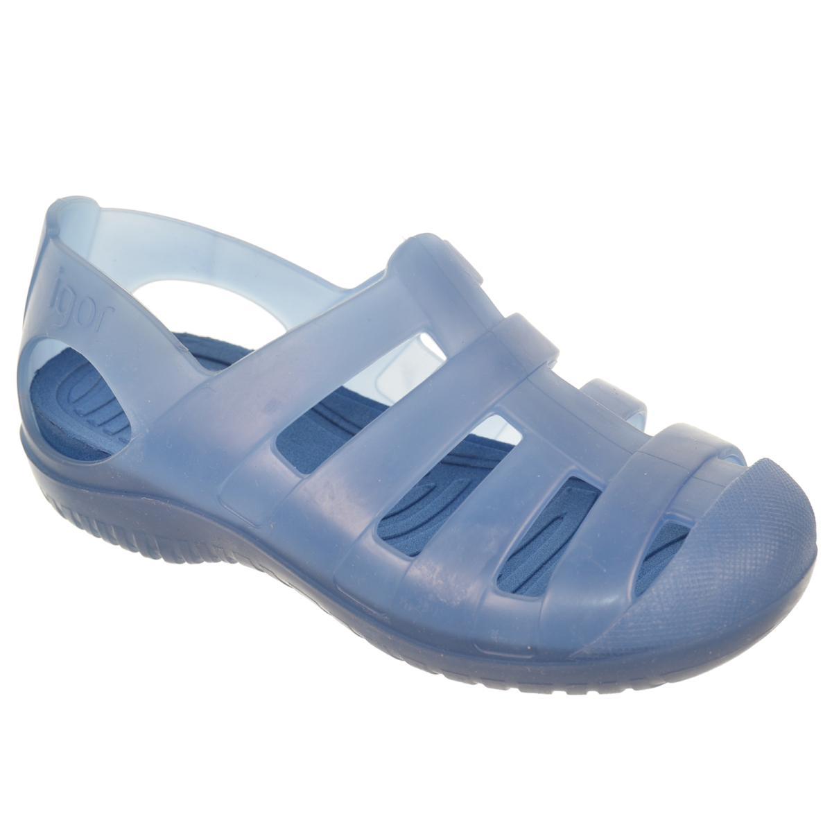 Igor Pool Sandalia de Goma Unisex para Plata y Piscina Niño
