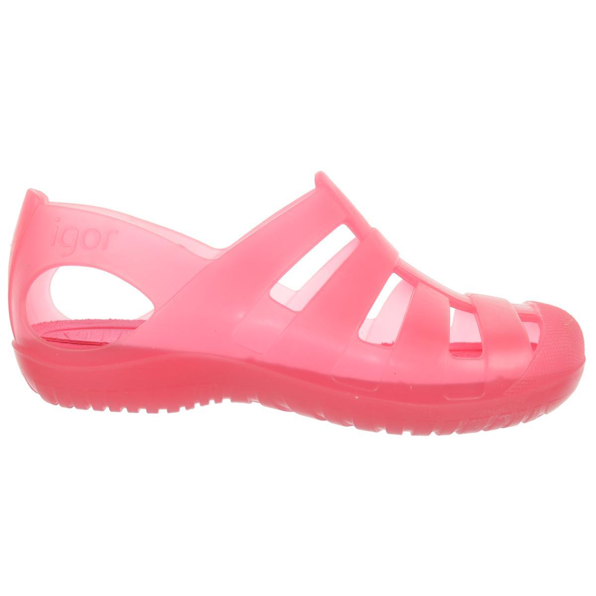 Igor Pool Sandalia de Goma Unisex para Plata y Piscina Niño