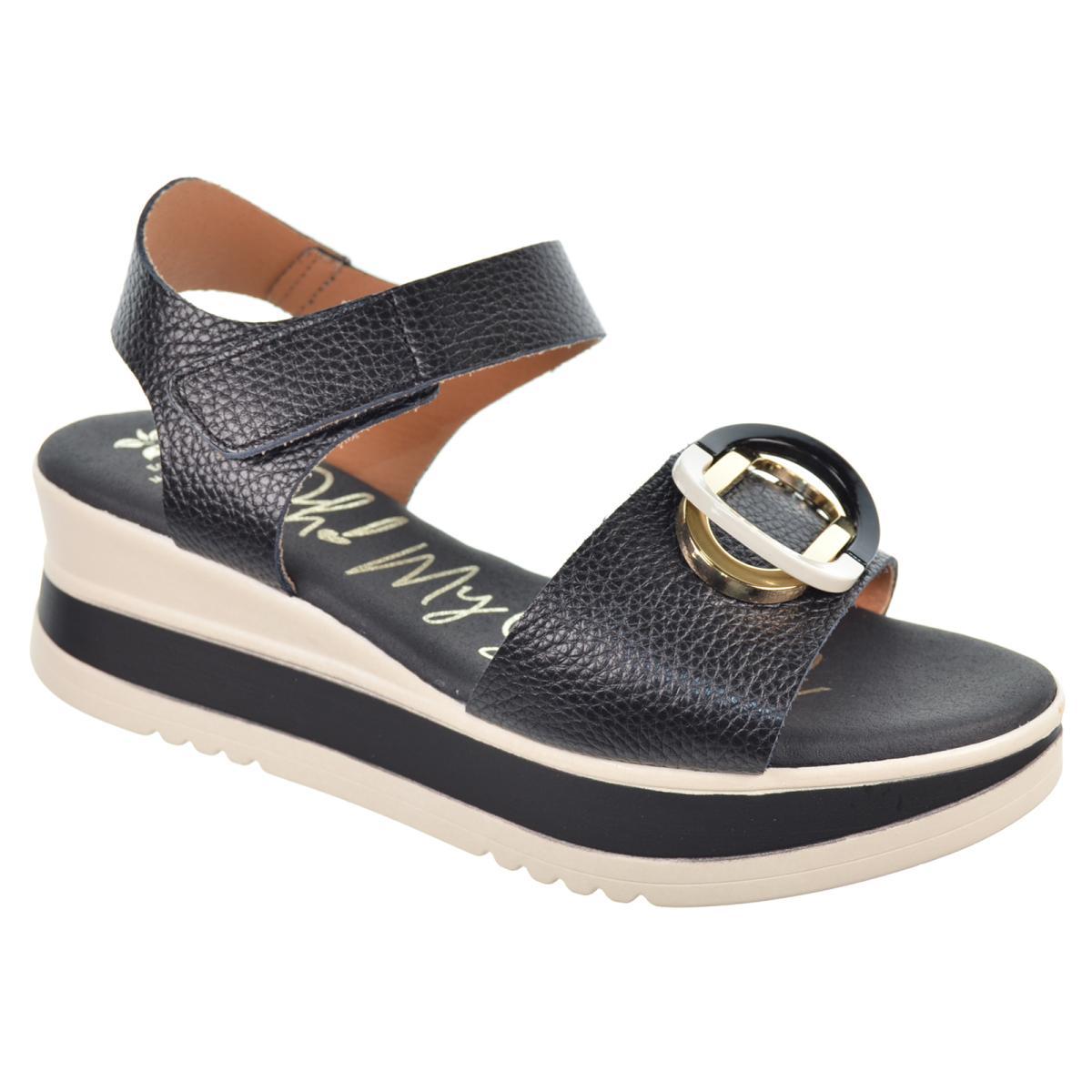 Oh My Sandals 5674 Sandalia Piel Confort Plataforma Mujer