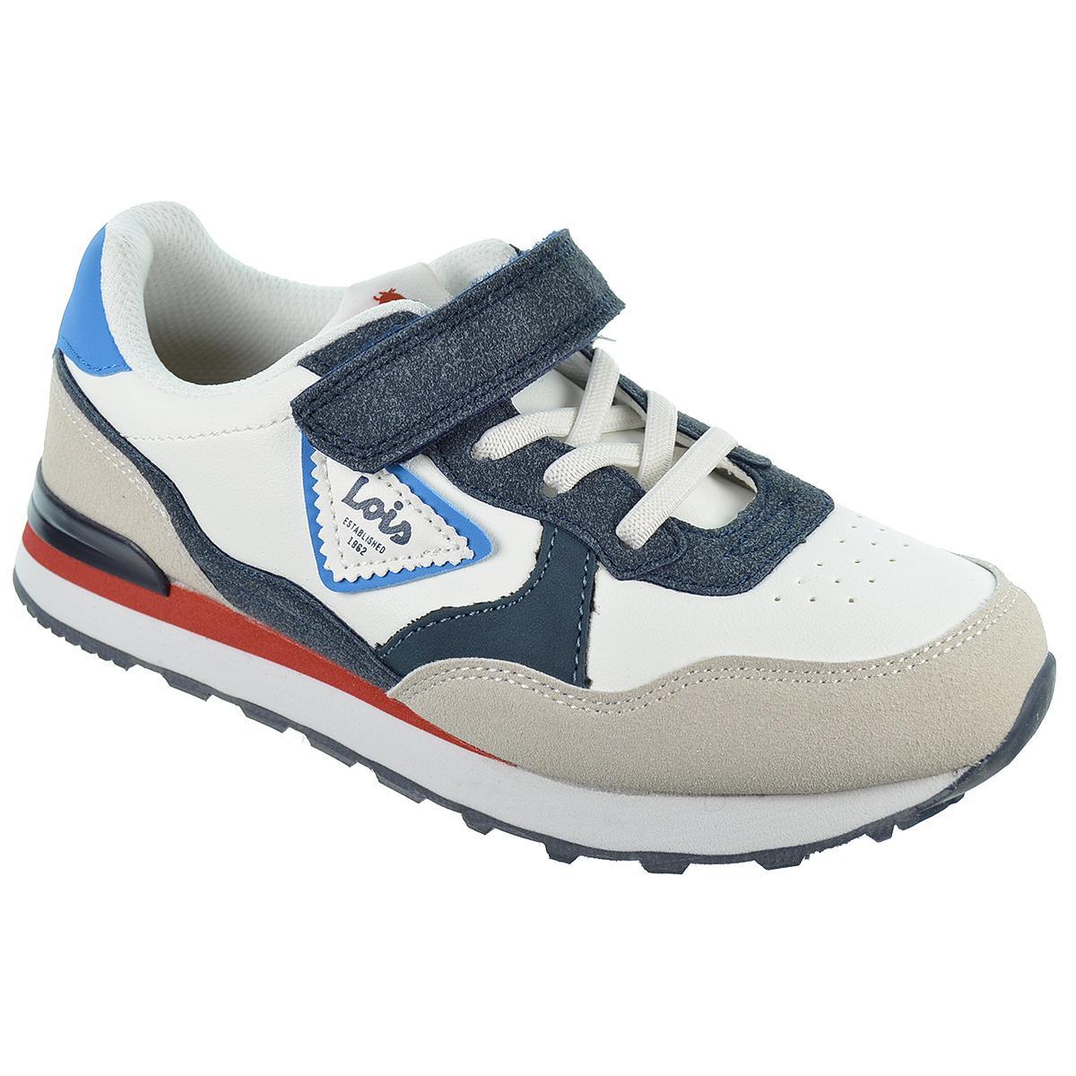 Lois 59040 Sneaker Acolchado Cordones y Velcro Niño Lois 59040 Sneaker Acolchado Cordones y Velcro Niño