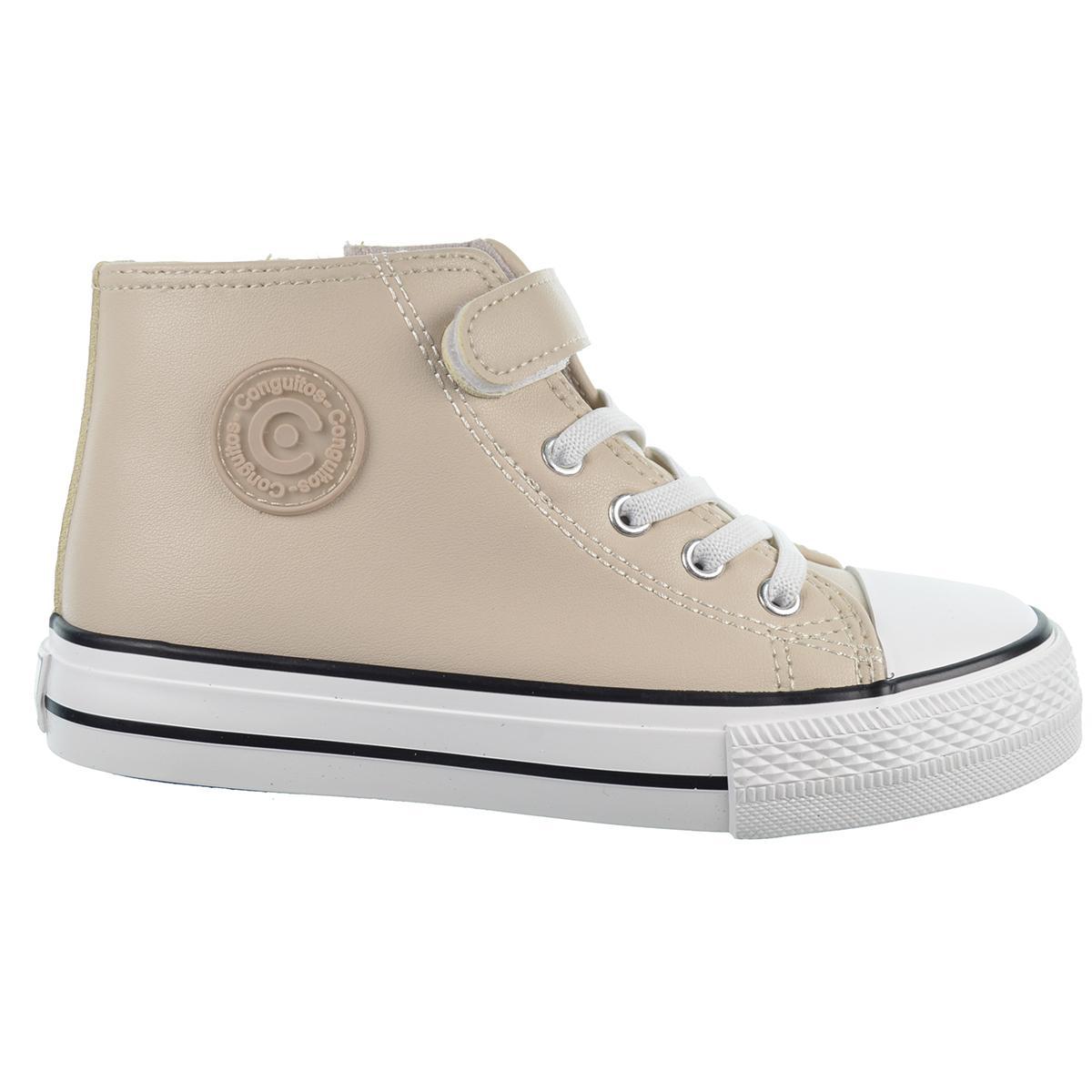 Conguitos 283119 Zapatilla Bota Cordones y Velcro Unisex