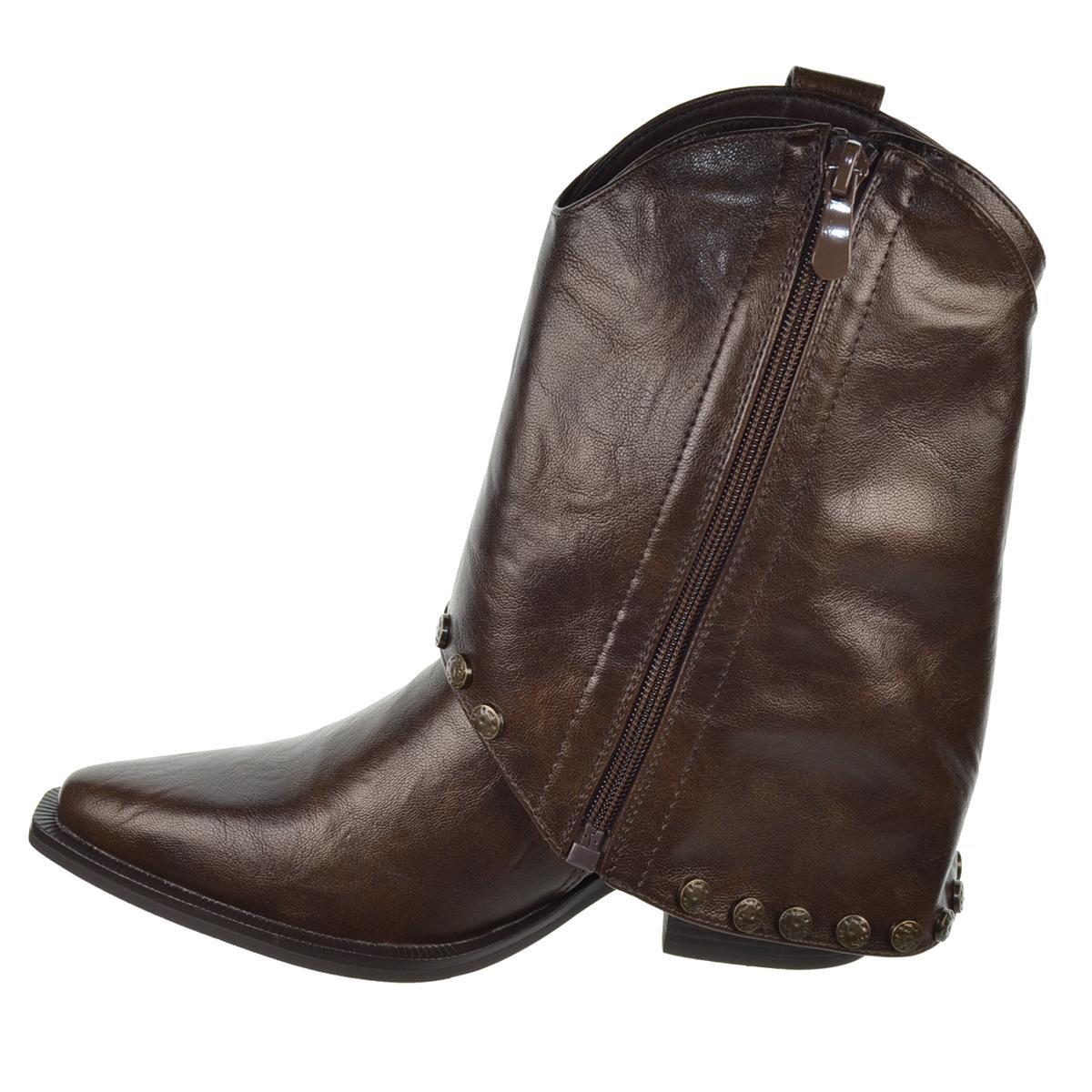 Isteria 592 Botín Campero Acolchado Cremallera Tacón Mujer