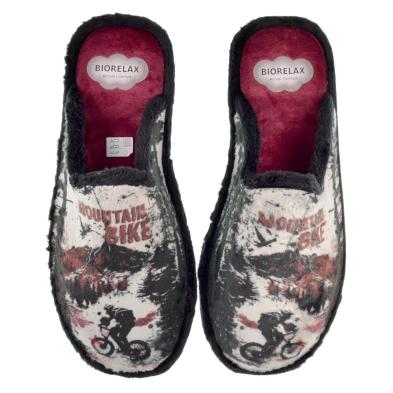 Biorelax 1439 Zapatilla Casa Textil Hombre Pies Delicados