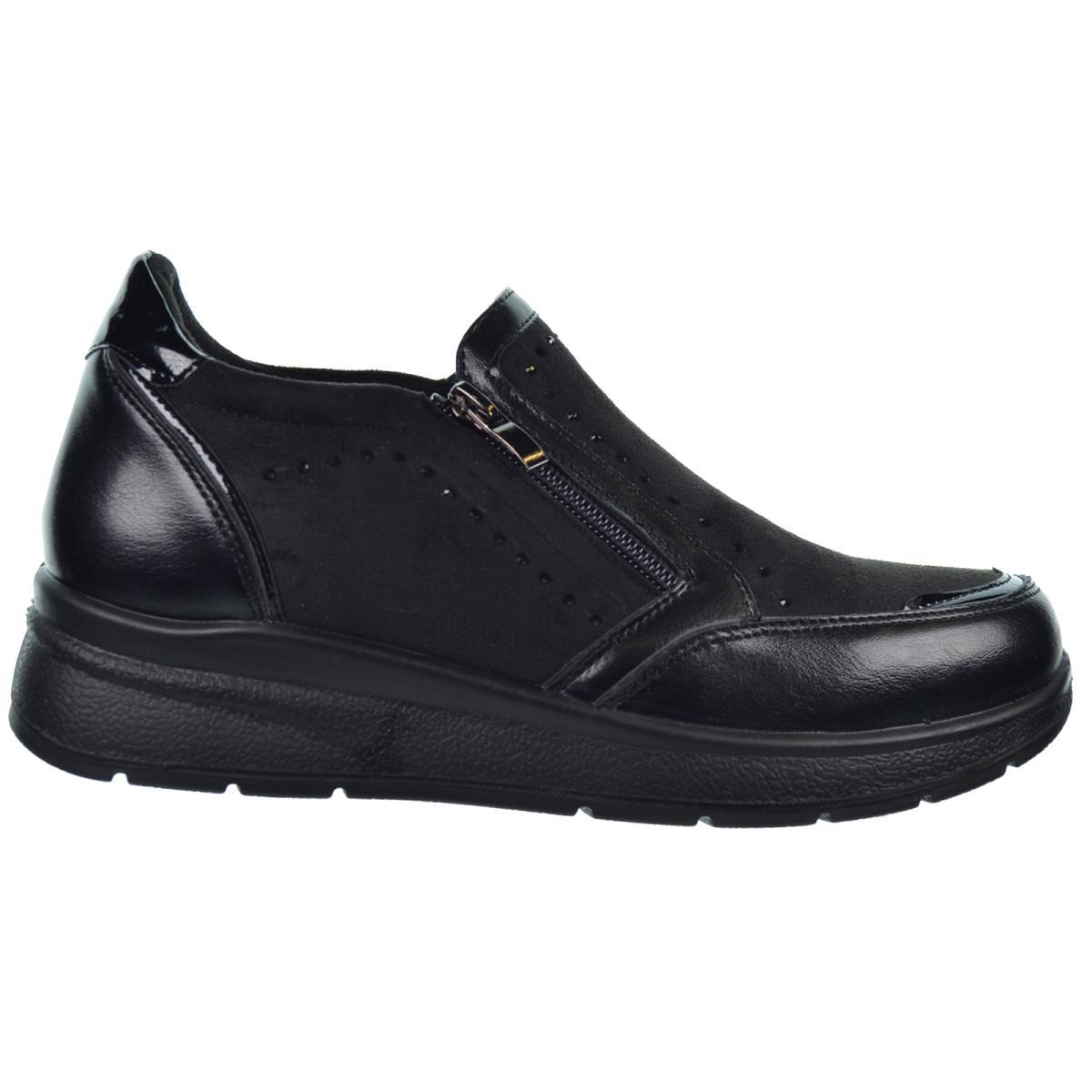 Amarpies 29351 Zapato Confort Cremallera y Cuña Mujer