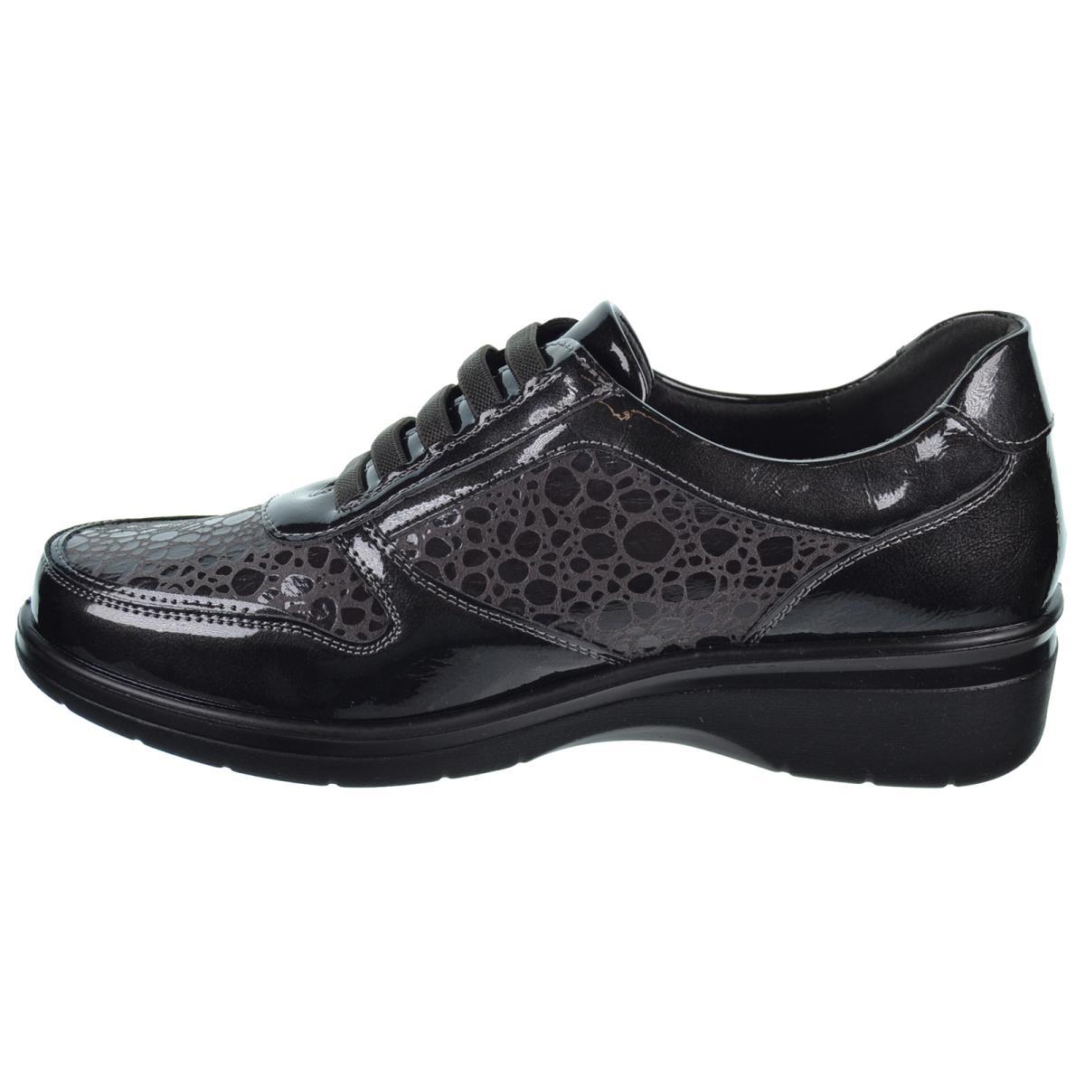 Amarpies 27072 Zapato Confort Charol Cuña Mujer